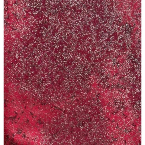 Michael Miller‎ Fairy Frost D#CM376 RED & GOLD SHIMMER Cotton Fabric